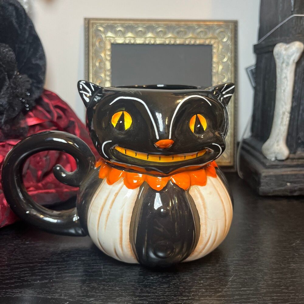 Johanna Parker Halloween Cheshire Cat Ceramic Mug